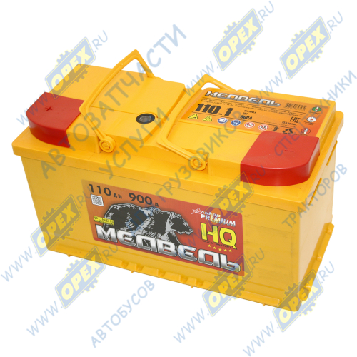 4607175653534 Аккумулятор (АКБ) прямая полярность 110 а/ч 353х175х190; 900А Тюменский медведь